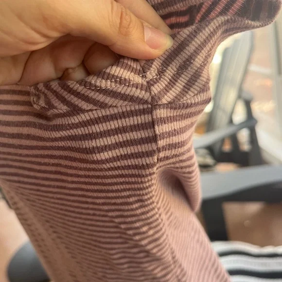 Madewell Pink and purple striped shirt - Picture 2 of 4